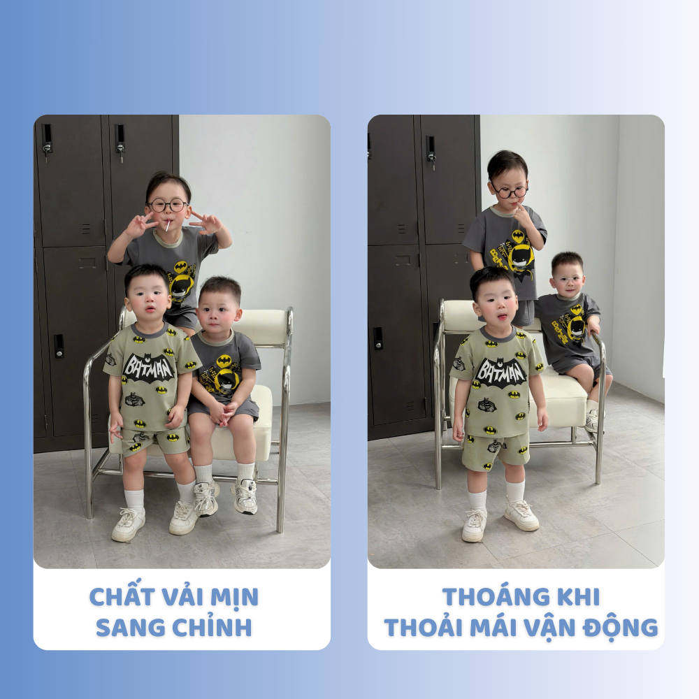 [À ƠI SHOP] C30- set 2 bộ cộc tay dơi batman- a100.320