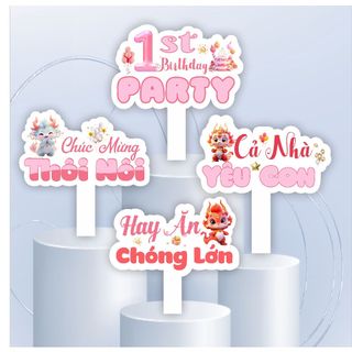 Combo 4 Hashtag Thôi Nôi, Sinh nhật.