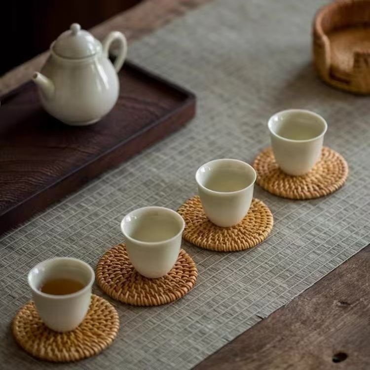 Lót Ly & Lót Nồi Mây Tre Đan MỘC AN Cách Nhiệt, Trang Trí Bàn Ăn Nhiều Kích Thước