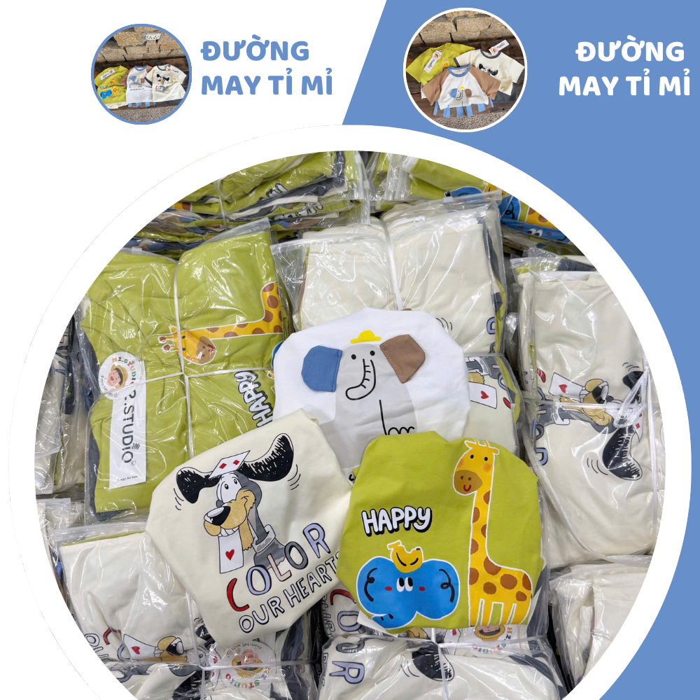 [À ƠI SHOP] A05- set 3 bộ cộc động vật 3 màu- a100.319