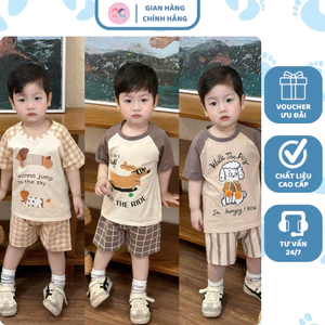 V59- set 3 bộ cộc tay chó ruff- a100.321