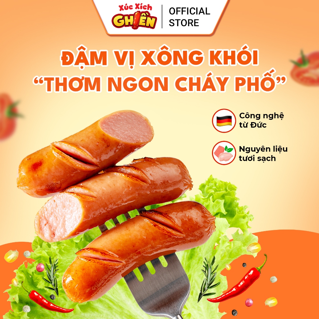 Xúc Xích Xông Khói Lõi Nhân Alaca Vietinter Foods (Gói 500g)