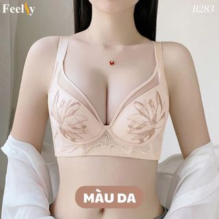 [Mẫu mới] Áo lót định hình Feelsy, đồ lót cao cấp, bra nâng đẩy, lót mỏng gom gọn mỡ lưng nách B283