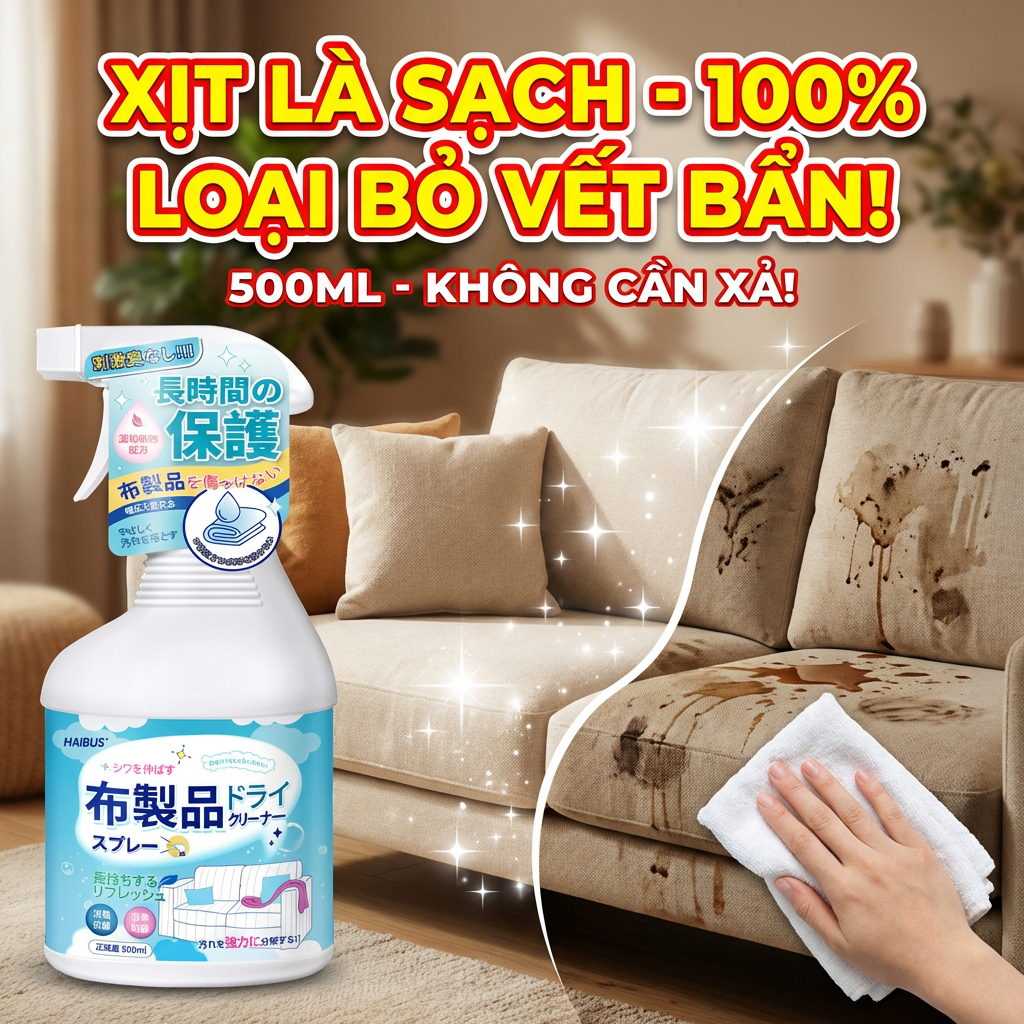 Mua 1 tặng 1! Tác nhân làm sạch ghế sofa xịt giặt khô ghế sofa vệ sinh ghế da sofa vệ sinh ghế da làm sạch sofa
