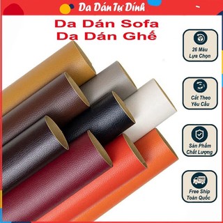Miếng dán vải da PU tự dính cỡ lớn sửa chữa ghế sofa đồ da cũ rách tại nhà