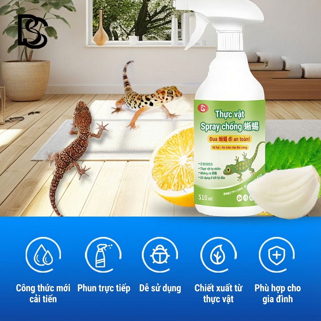 🦎Công nghệ mới nhất từ Nhật Bản🦎Xịt xua đuổi thằn lằn đuổi thằn lằn trong nhà xua đuổi thằn lằn 510ml