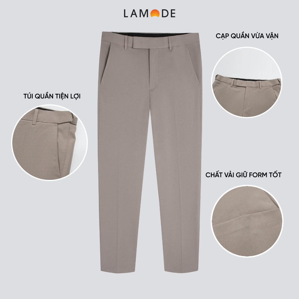 Quần Âu Nam Lamode Công Sở Sinh Viên Học Sinh Regular Fit LTR0030S0