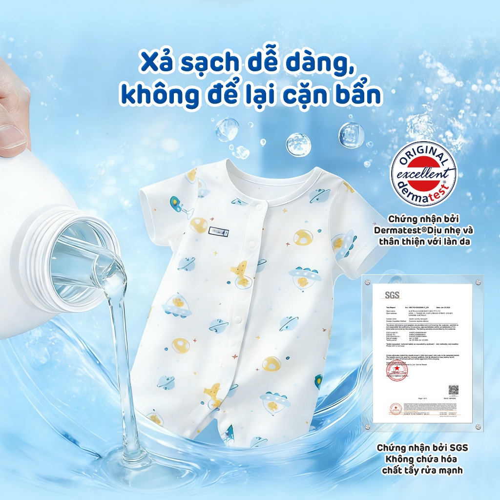 [Combo 3] Nước Giặt Aiwibi Đồ Lót và Cho Bé Bảo Vệ Quần Áo, Mềm Mại, Dịu Nhẹ, Không Gây Kích Ứng (1000ml)