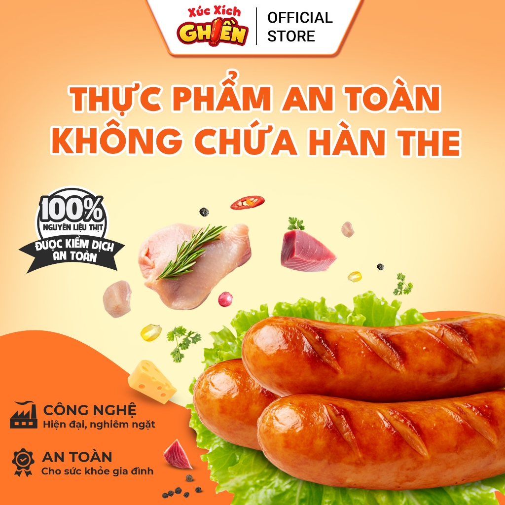 Xúc Xích Xông Khói Lõi Nhân Alaca Vietinter Foods (Gói 500g)