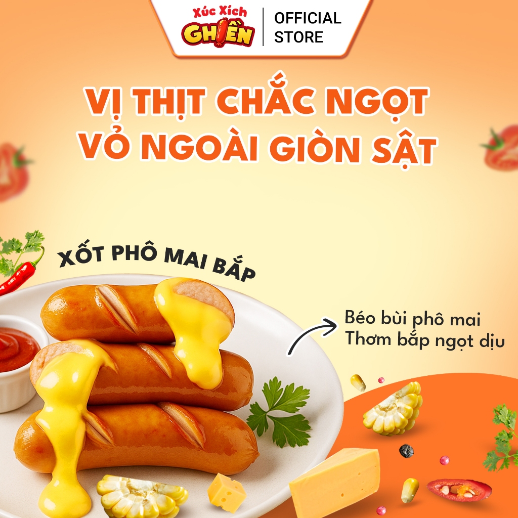 Xúc Xích Xông Khói Lõi Nhân Alaca Vietinter Foods (Gói 500g)