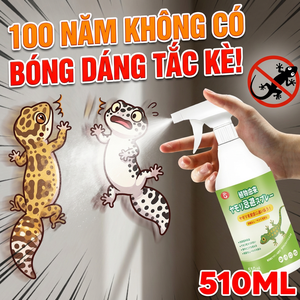 🦎Công nghệ mới nhất từ Nhật Bản🦎Xịt xua đuổi thằn lằn đuổi thằn lằn trong nhà xua đuổi thằn lằn 510ml