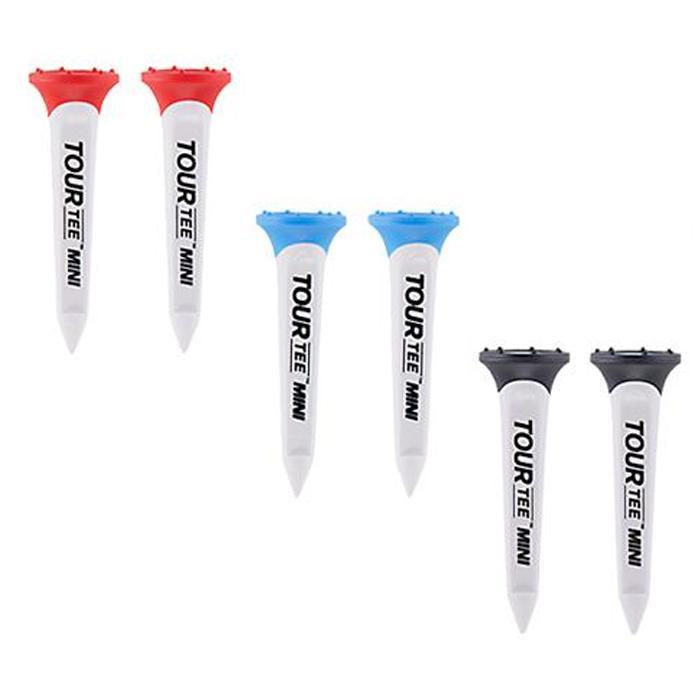 Lite Golf Tee Tour Tee Mini Mix 6 Cây – Tee Golf Cao Su & PC Bền Bỉ, Tăng Khoảng Cách Đánh