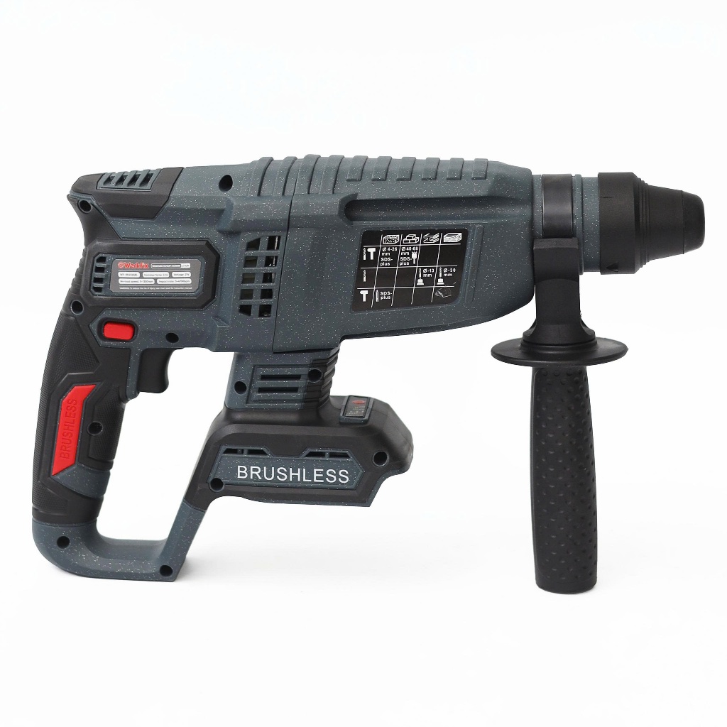 Máy Khoan Bê Tông Pin 26mm Workfix WF-RH2326BL Không Chổi Than – Lực Đập 2.3J – SDS Plus – 3 Chức Năng – Pin 21V