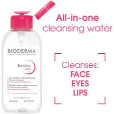 Nước Tẩy Trang Bioderma Crealine H2O Solution Micellaire Nắp Nhấn 500ml
