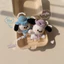 Móc Khoá Len Nhung Puppy Cún Chó Pochacco Trắng Đen Đốm Đội Mũ Handmade Dễ Thương