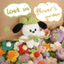 Móc Khoá Len Nhung Puppy Cún Chó Pochacco Trắng Đen Đốm Đội Mũ Handmade Dễ Thương