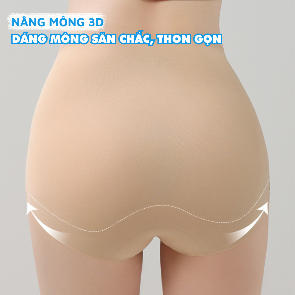 Quần Gen Nịt Bụng Chất Su Cao Cấp Mềm Mịn, Quần Lót Nữ Cạp Cao Định Hình V2, V3 Không Lộ Viền ZANABRA N699