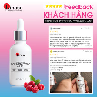 Serum Collagen Peptide Kihasu 50ml Công thức mới Dưỡng Da Mịn Màng Sáng Khỏe