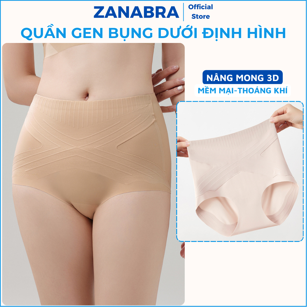 Quần gen bụng dưới định hình eo gen bụng mặc váy siết eo thon gọn đùi chống cuộn nâng mông ZANABRA N699