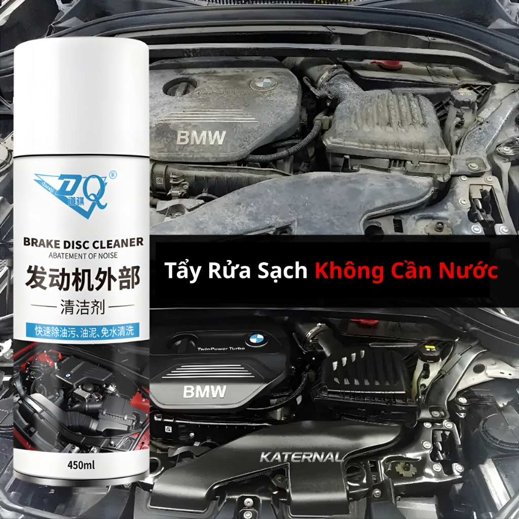 Dung Dịch Xịt Vệ Sinh Khoang Máy 450ml – Tẩy Sạch Dầu Mỡ Động Cơ Ô Tô Xe Máy, Không Cần Rửa Nước