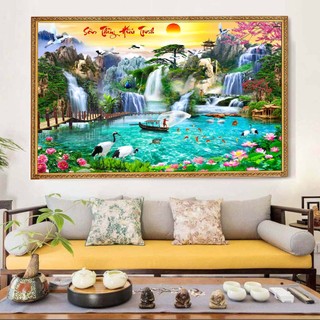 Tranh Phong Thủy Mã Đáo Thành Công Trang Trí Phòng Khách Chất Vải Cavas, Tranh Vải Treo Tường PC01 - BEEKIDS