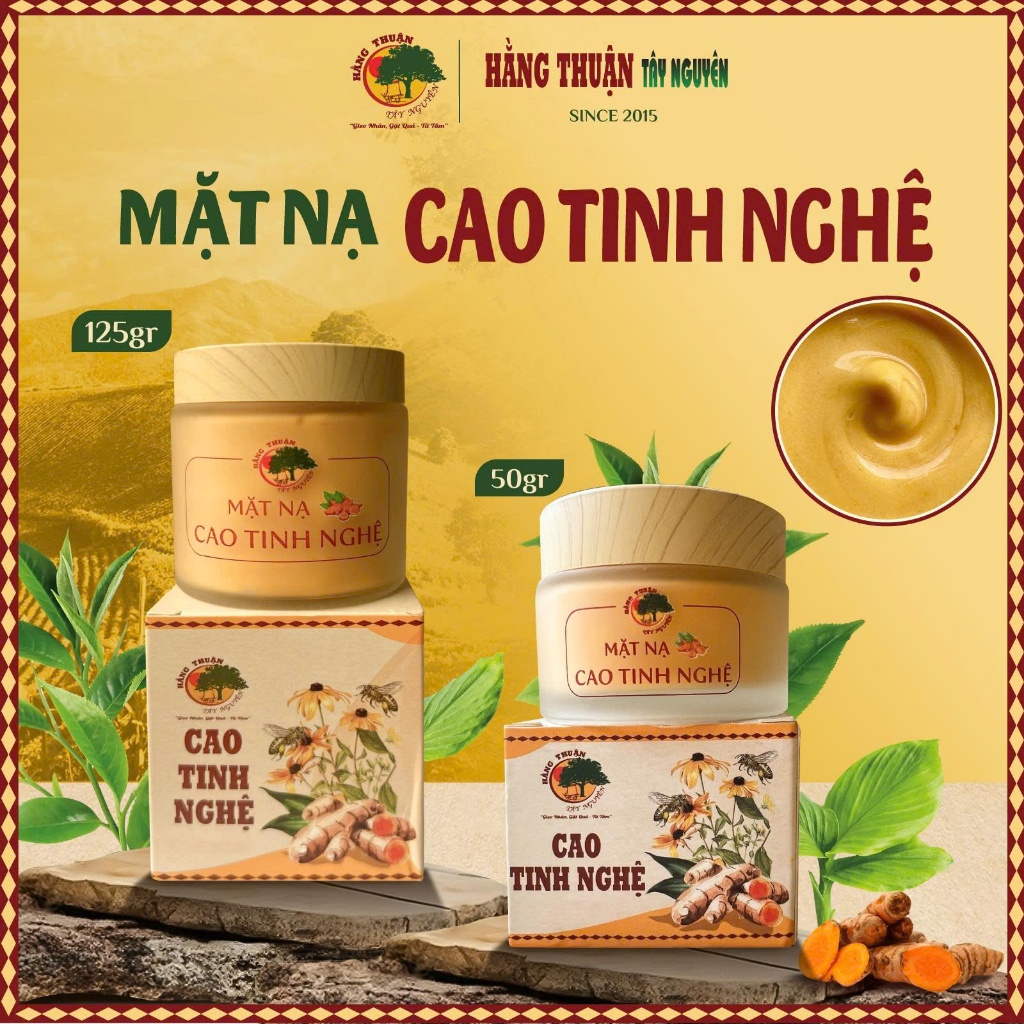 Mặt Nạ Cao Tinh Nghệ Hằng Thuận Tây Nguyên (size 50g - 125g)