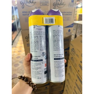 Combo 2 chai Xịt phòng Glade Hương hoa oải hương 280ml