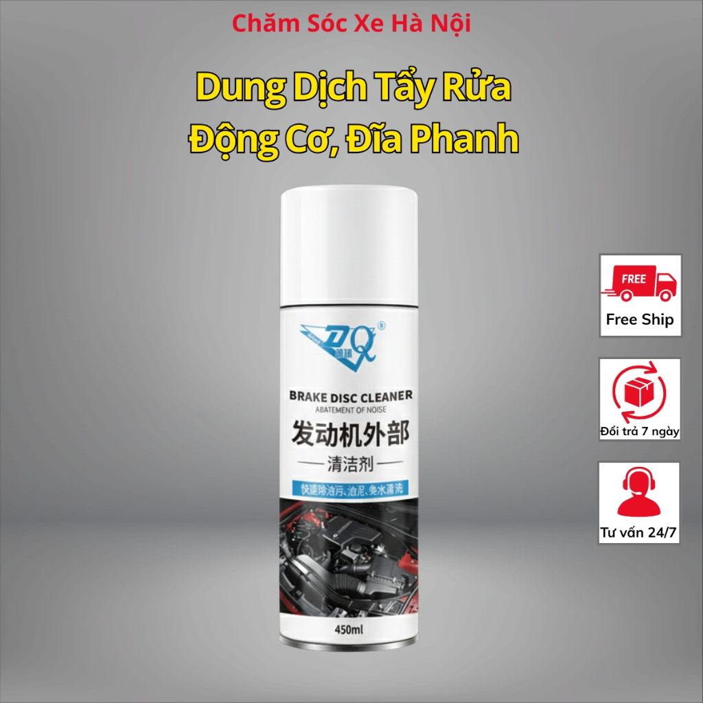 Dung Dịch Xịt Vệ Sinh Khoang Máy 450ml – Tẩy Sạch Dầu Mỡ Động Cơ Ô Tô Xe Máy, Không Cần Rửa Nước