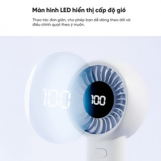 [Quà tặng không bán] Quạt cầm tay Lumias S3600 - 3600mAh, 5 cấp độ gió - Màn hình LED hiển thị cấp độ gió