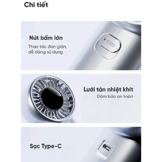 [Quà tặng không bán] Quạt cầm tay Lumias S3600 - 3600mAh, 5 cấp độ gió - Màn hình LED hiển thị cấp độ gió