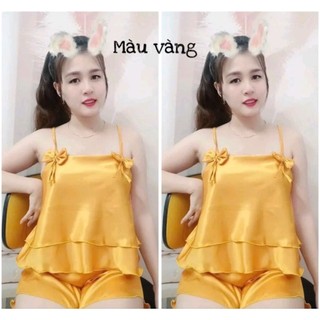 ĐỒ BỘ NGỦ NỮ NƠ  HAI DÂY MẶC NHÀ, ĐI DẠO