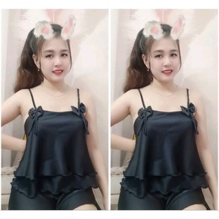 ĐỒ BỘ NGỦ NỮ NƠ  HAI DÂY MẶC NHÀ, ĐI DẠO