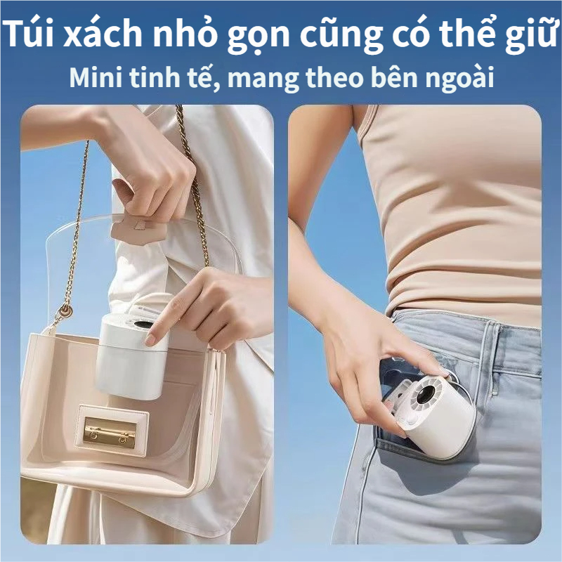 Quạt kẹp mini tốc độ cao|100 Cấp Gió | Pin 3000mAh |360°Điều Chỉnh Hướng Gió |Kẹp Đa Năng (Ômbrella/Xe Đạp/Balo)