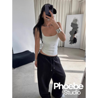 Áo Cổ Vuông 2 Dây Cotton Dày Dặn - Phoebe Studio [AO00287]