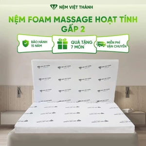 Nệm Foam Massage Hoạt Tính Gấp 2 Việt Thành, Cấu Trúc Gấp 2 Tối Ưu, Nâng Đỡ, Đàn Hồi, Bảo Vệ Sức Khỏe