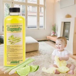 COMBO 5 Chai Nước Lau Sàn Tinh Dầu Sả Chanh 100% Organic Sạch Khuẩn Thơm Mát Tự Nhiên Chai 1000mL (hàng tốt)