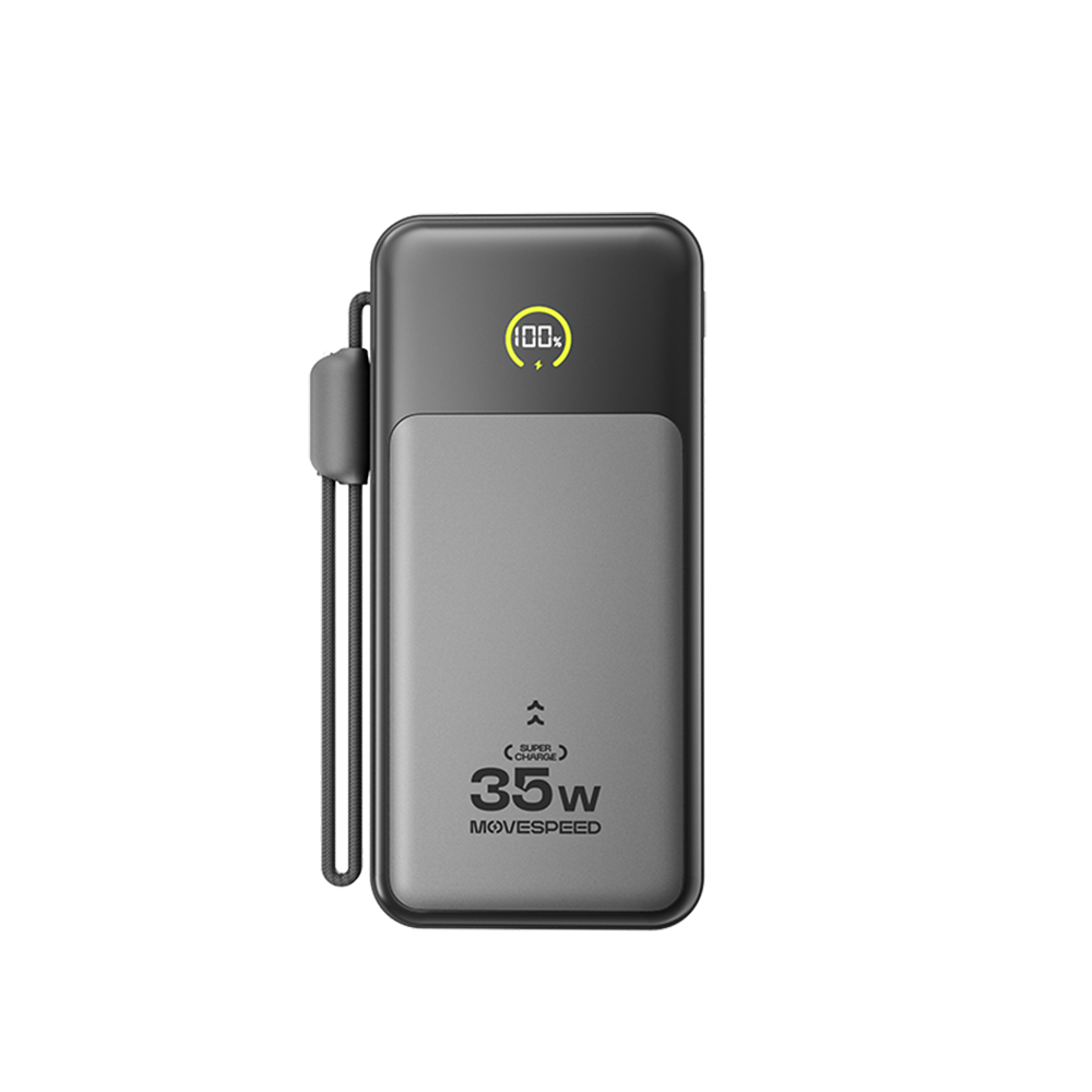 Pin sạc dự phòng MoveSpeed 20000mAh 35W tích hợp màn hình LCD hiển thị dung lượng pin MSP20 | BigBuy360 - bigbuy360.vn