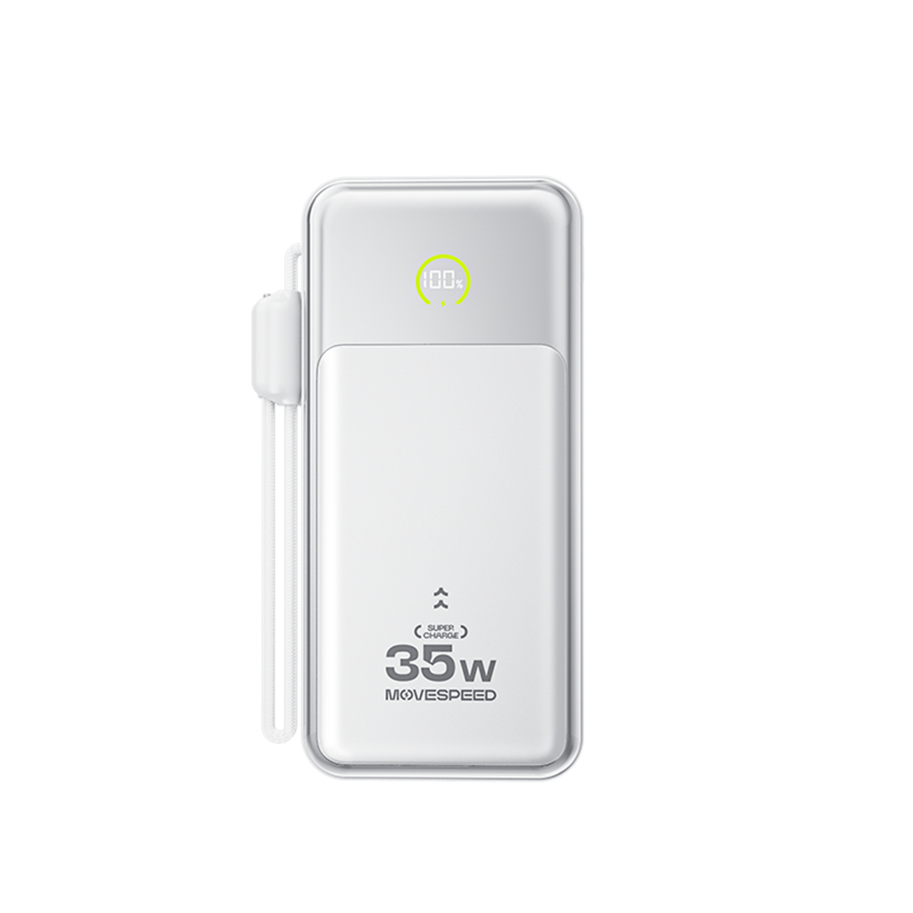 Pin sạc dự phòng MoveSpeed 20000mAh 35W tích hợp màn hình LCD hiển thị dung lượng pin MSP20 | BigBuy360 - bigbuy360.vn