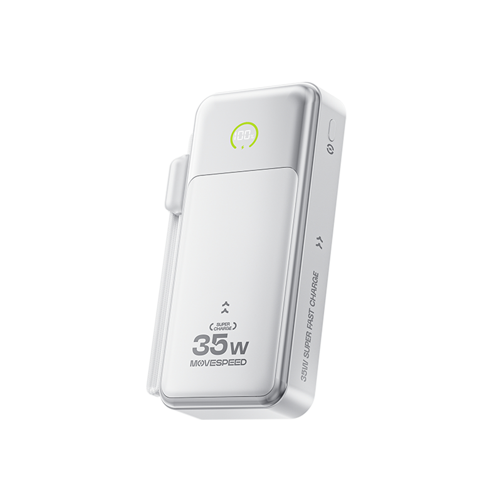 Pin sạc dự phòng MoveSpeed 20000mAh 35W tích hợp màn hình LCD hiển thị dung lượng pin MSP20 | BigBuy360 - bigbuy360.vn