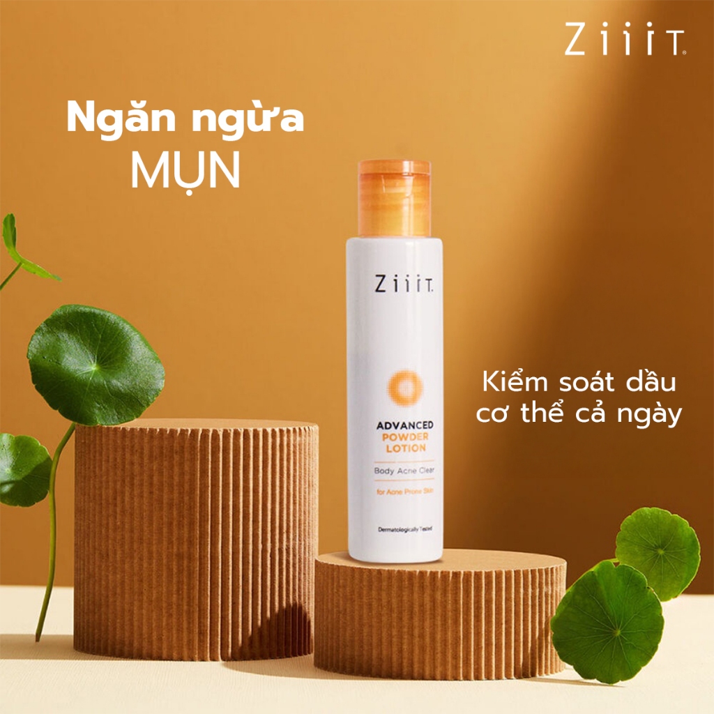 Sữa Dưỡng Thể Hỗ Trợ Giảm Mụn, Làm Mịn Da Và Giảm Viêm Nang Lông BHA 25ml ZiiiT Advanced Powder