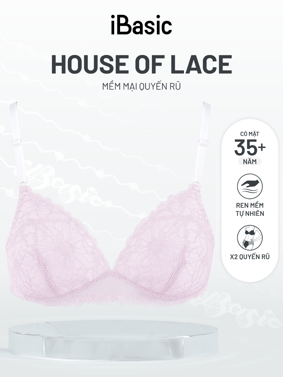 Áo ngực không gọng iBasic mút mỏng phối ren BRAY049 | Shopee Việt Nam