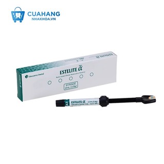 Composite Estelite Alpha Tokuyama Nhật Bản, trám thẩm mỹ độ bóng vượt trội, Ống 3.8g