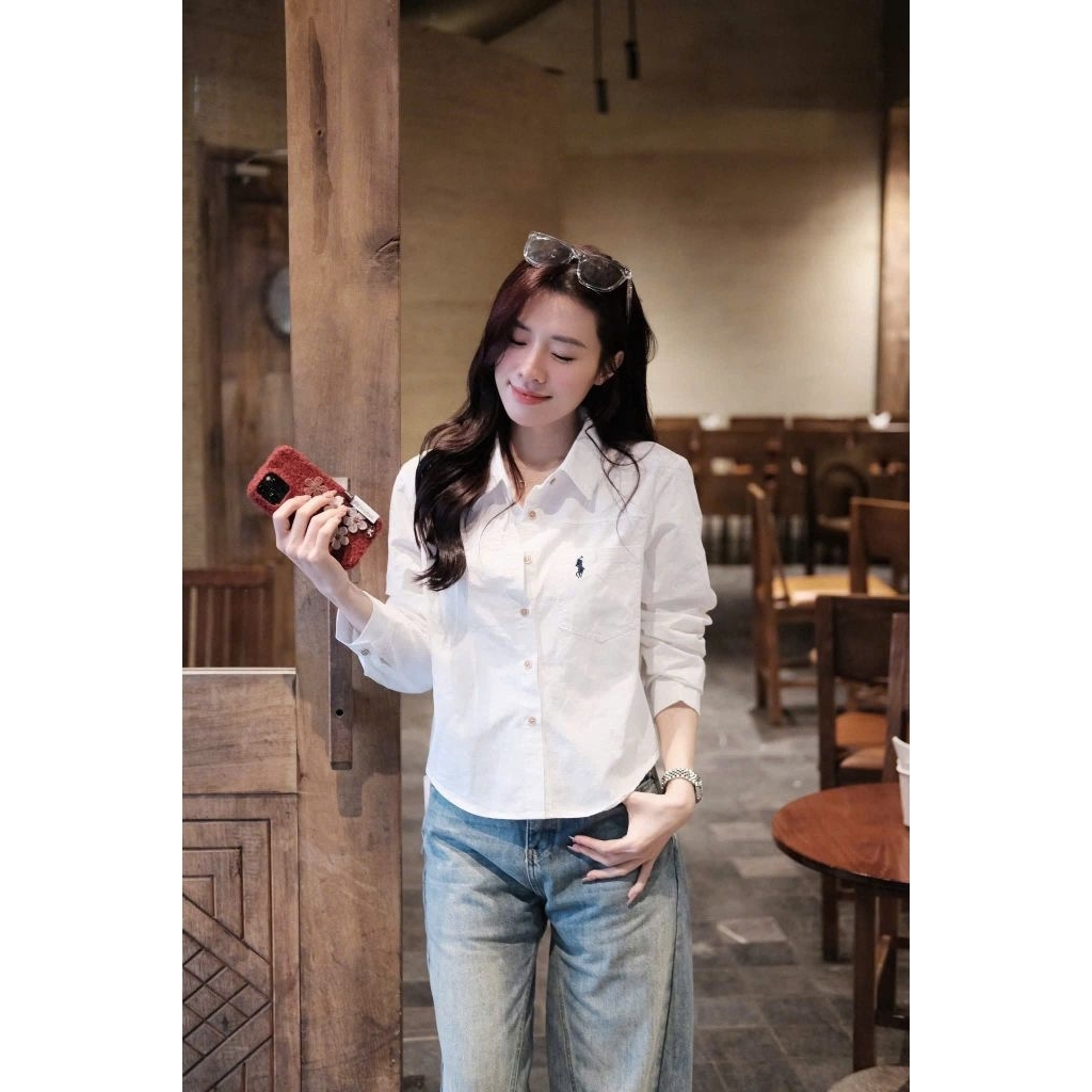 [𝑯𝒂 𝑨𝒏𝒉] Áo Sơ Mi Túi Ngựa ( From vừa) QCL1