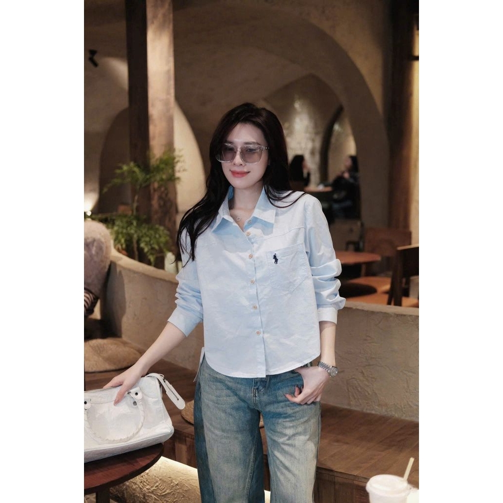 [𝑯𝒂 𝑨𝒏𝒉] Áo Sơ Mi Túi Ngựa ( From vừa) QCL1