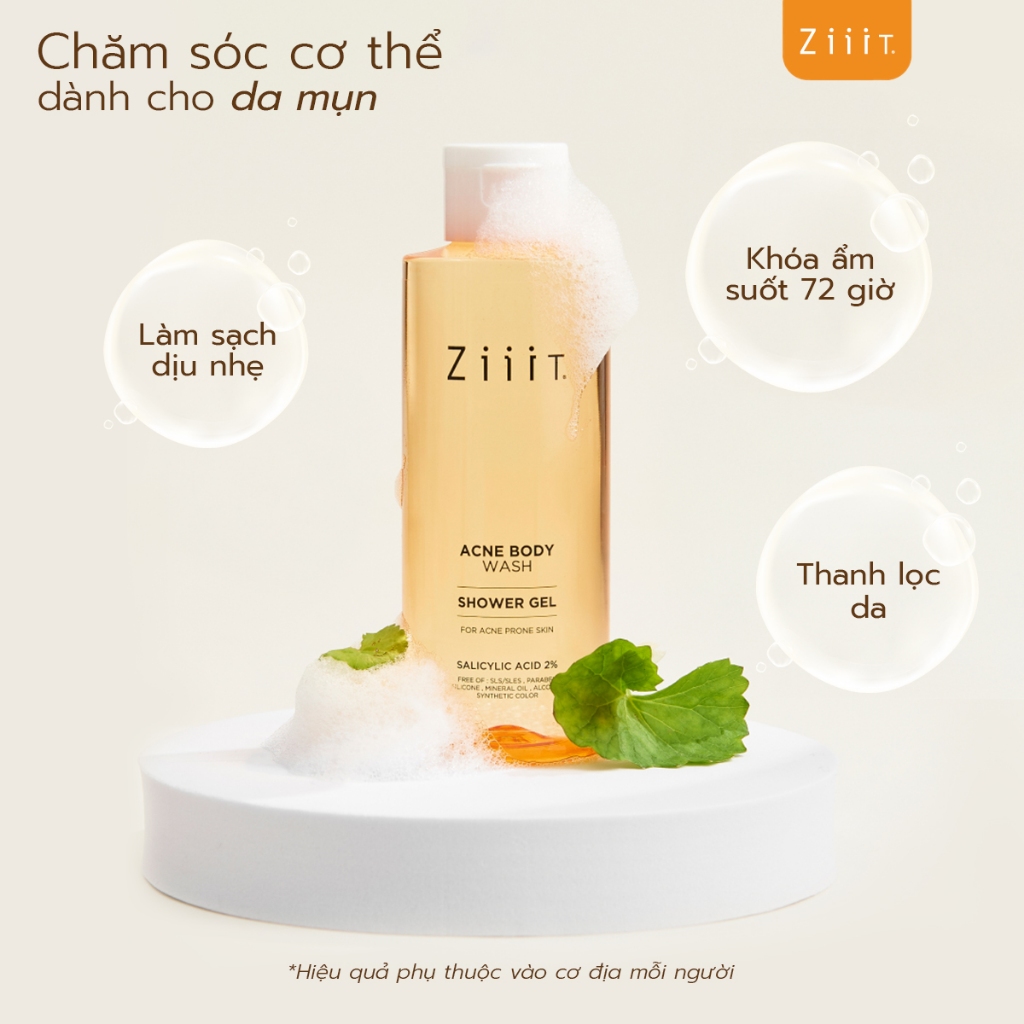 Combo Xịt Giảm Mụn Lưng BHA Kháng Khuẩn 20ml Và Sữa Tắm Giảm Mụn Lưng BHA 2% Kháng Khuẩn 150ml