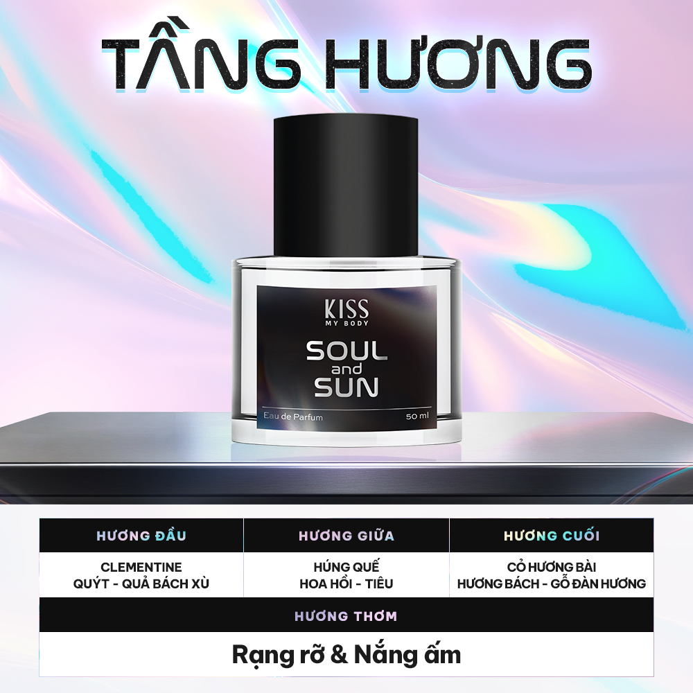 Nước Hoa Kiss My Body Eau De Parfum Hương Ngọt Lưu Hương Lâu Nhiều Mùi Tùy Chọn 50ml