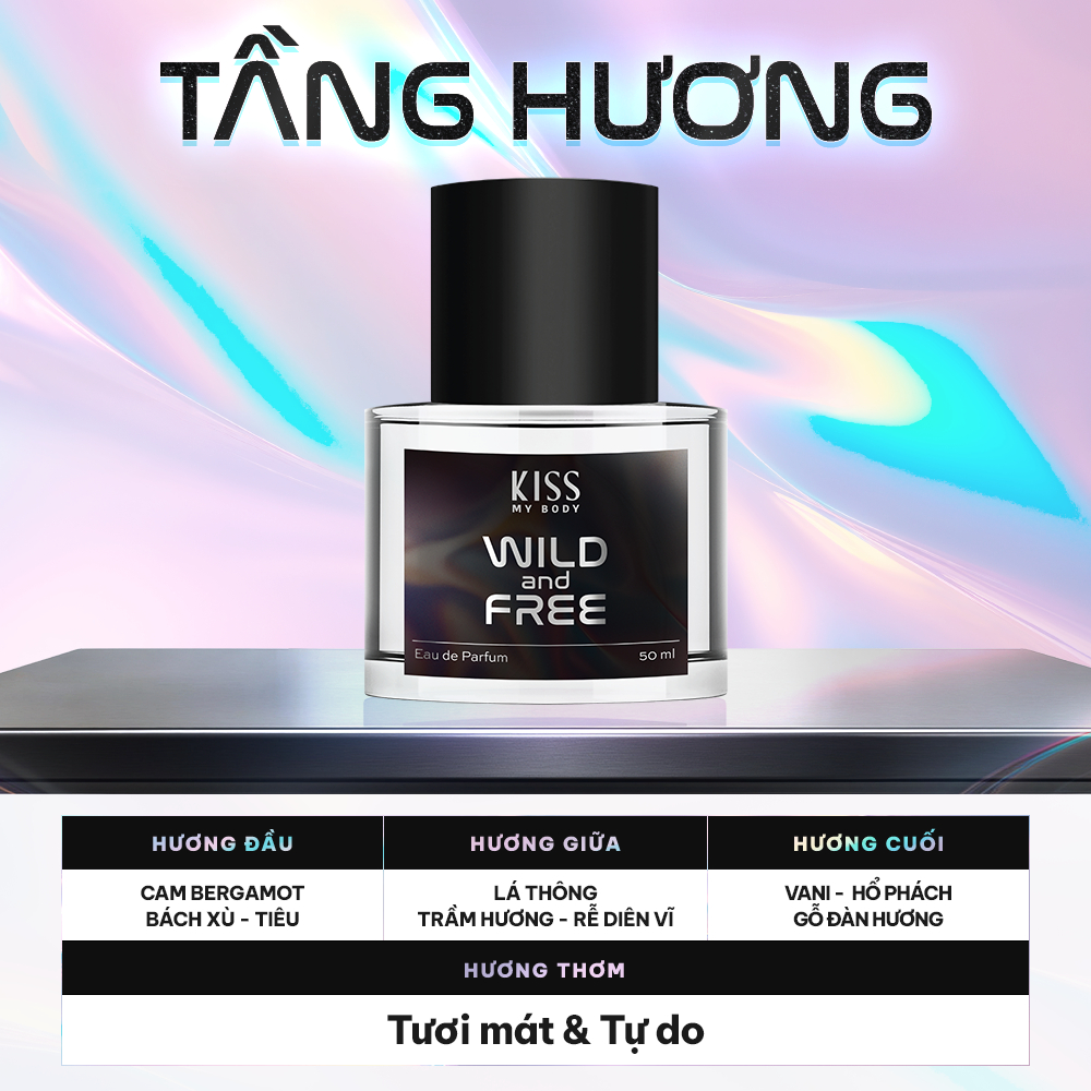 Nước Hoa Kiss My Body Eau De Parfum Hương Ngọt Lưu Hương Lâu Nhiều Mùi Tùy Chọn 50ml