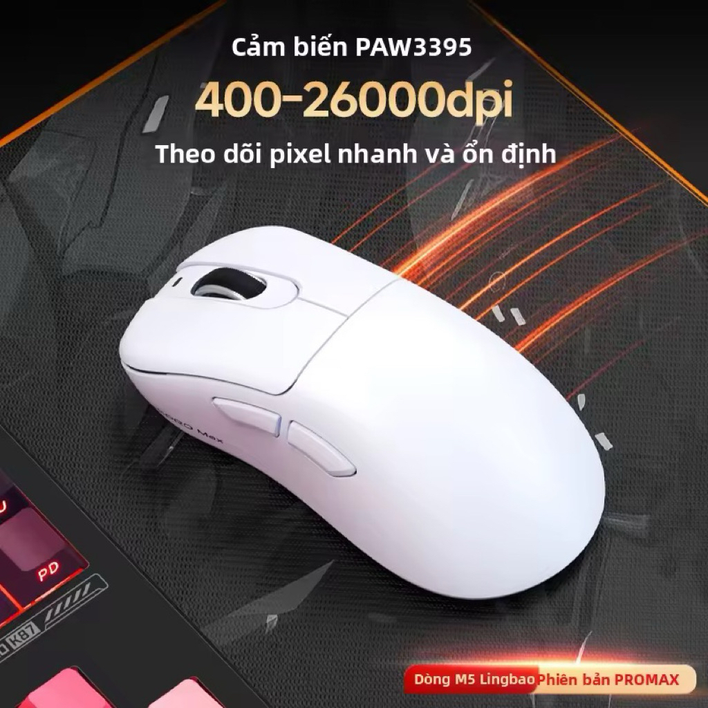 Chuột chơi game Lingbao M5PRO Bluetooth không dây nhẹ ba chế độ