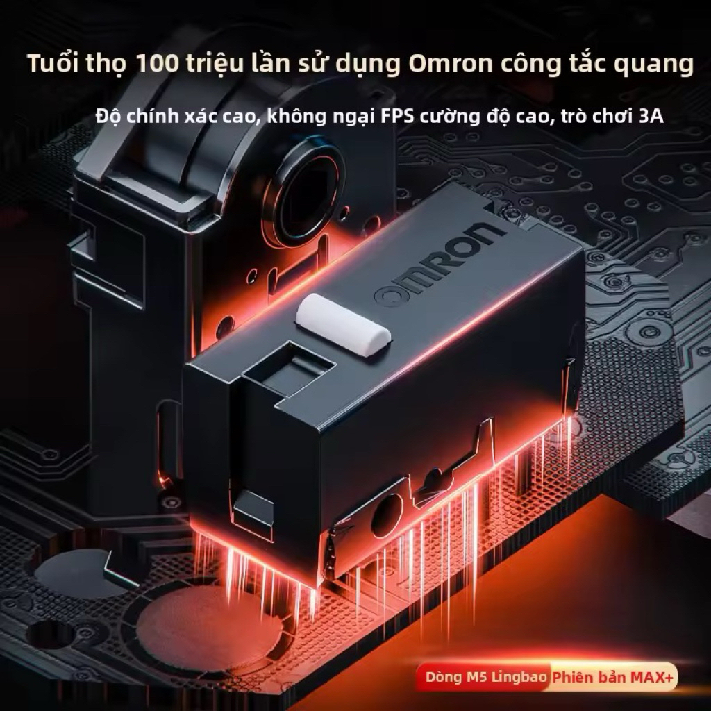 Chuột chơi game Lingbao M5PRO Bluetooth không dây nhẹ ba chế độ