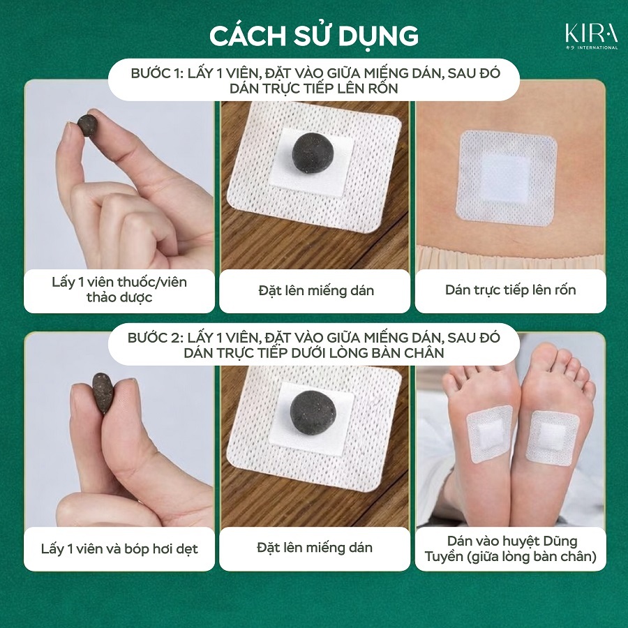 Miếng dán rốn ngải cứu từ chiết xuất thảo dược thiên nhiên, hỗ trợ giữ ấm cơ thể, bài hàn và đào thải độc tố
